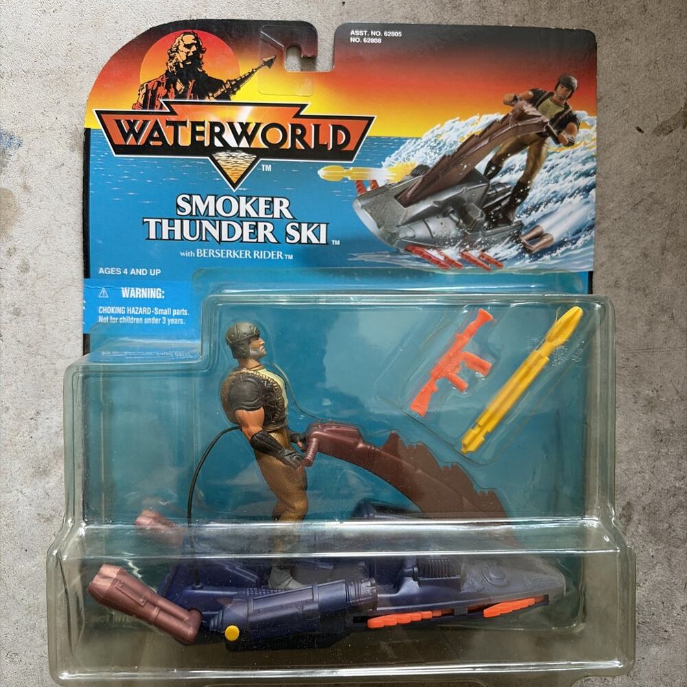 Kenner 1995 Waterworld Action Figure Smoker Thunder Ski NEW